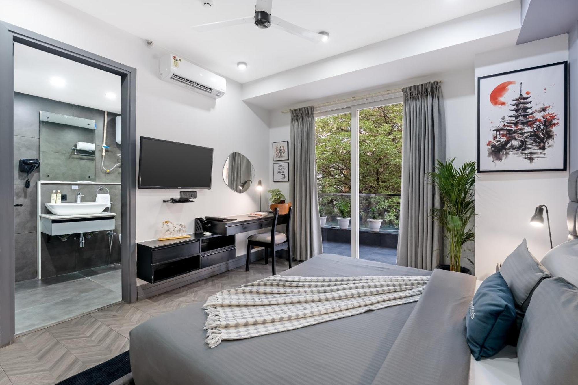 Bedchambers Serviced Apartments, Mg Road Gurgaon Bagian luar foto