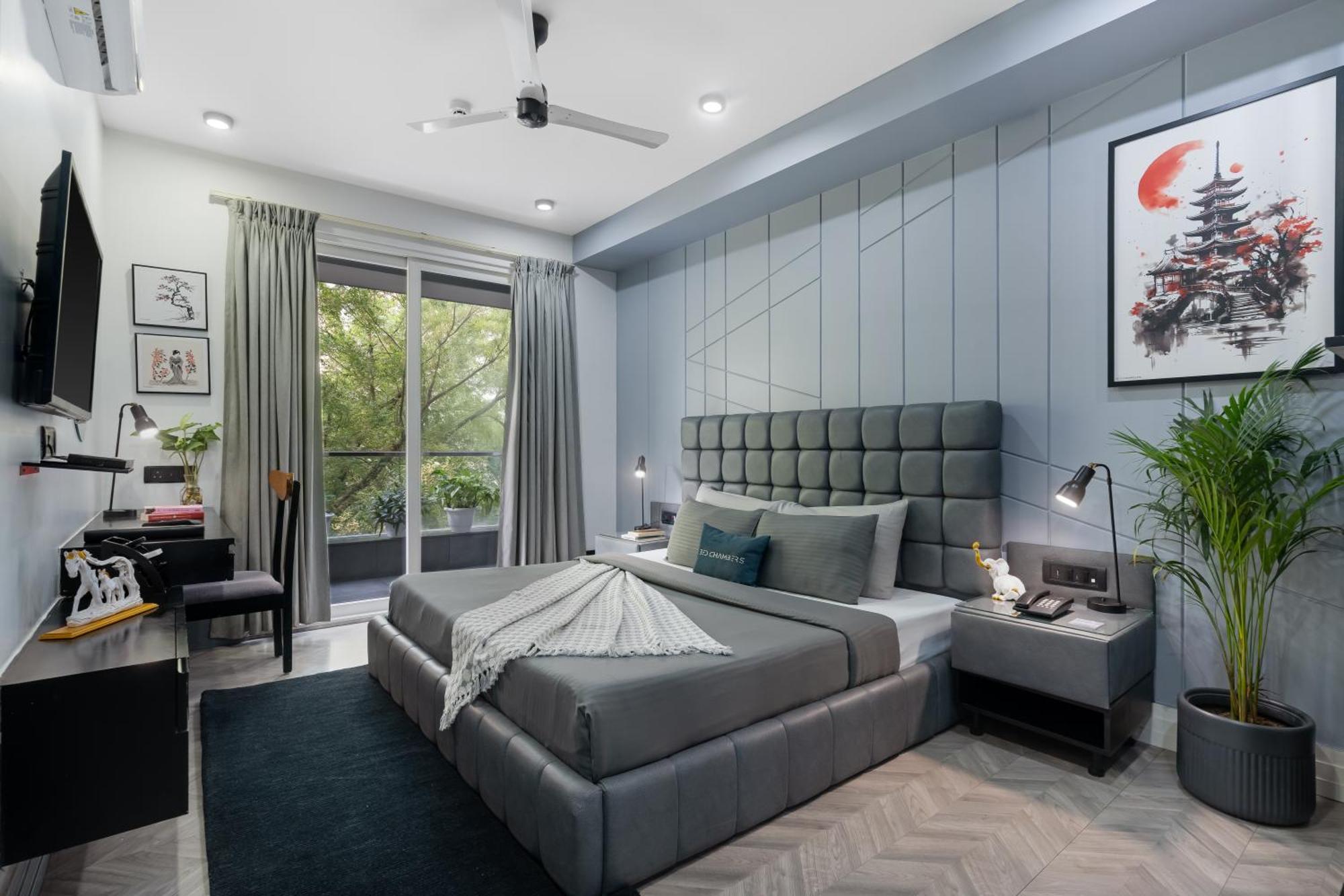 Bedchambers Serviced Apartments, Mg Road Gurgaon Bagian luar foto
