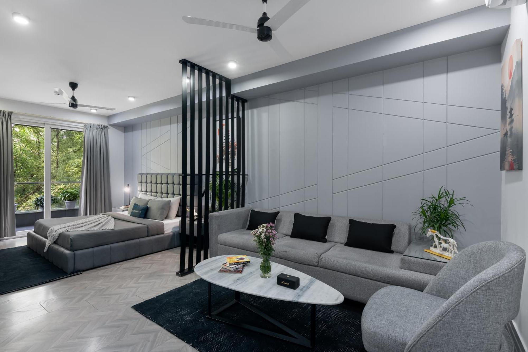 Bedchambers Serviced Apartments, Mg Road Gurgaon Bagian luar foto