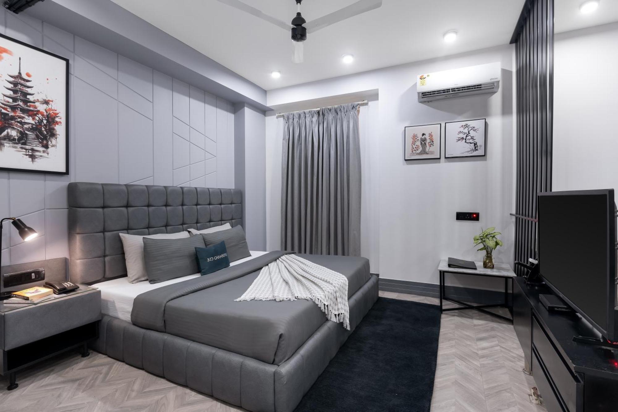 Bedchambers Serviced Apartments, Mg Road Gurgaon Bagian luar foto