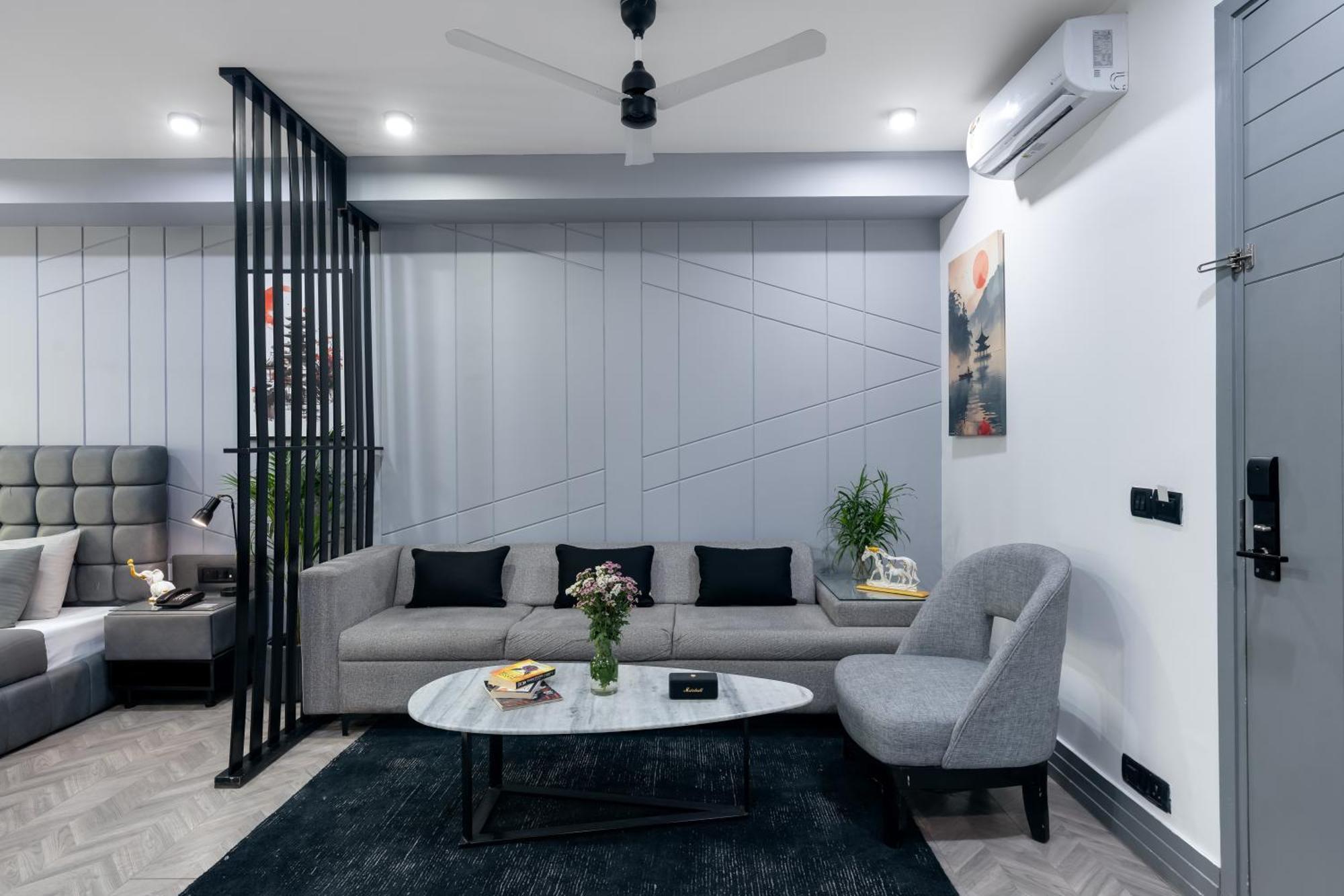 Bedchambers Serviced Apartments, Mg Road Gurgaon Bagian luar foto