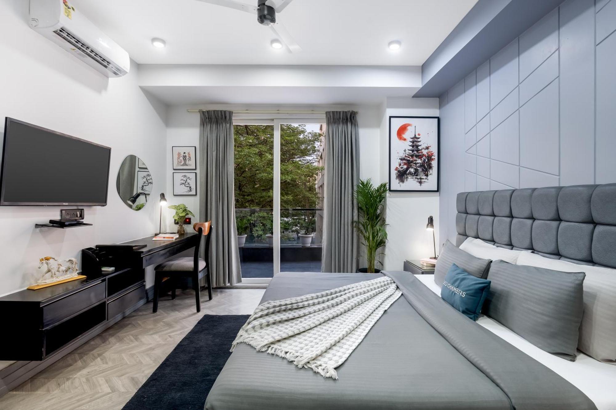 Bedchambers Serviced Apartments, Mg Road Gurgaon Bagian luar foto
